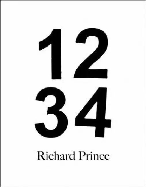 Richard Prince: 1, 2, 3, 4 by Richard Prince