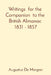Writings for the Companion to the British Almanac 1831 - 1857 by Augustus de Morgan