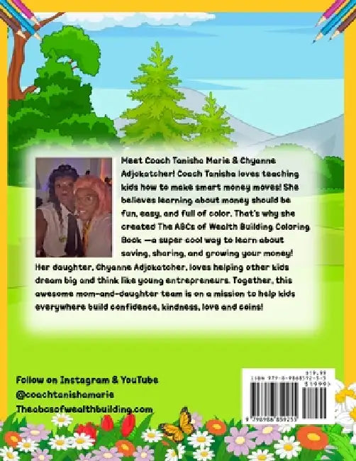 "The ABCs of Wealth-Building Coloring Book" by Tanisha Adjokatcher, Alamin Hub, Chyanne Adjokatcher