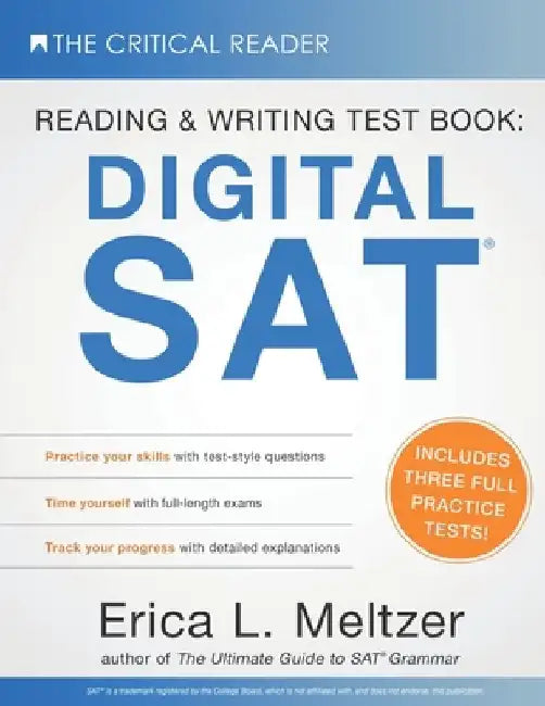 Reading & Writing Test Book: Digital SAT(R) by Erica L. Meltzer