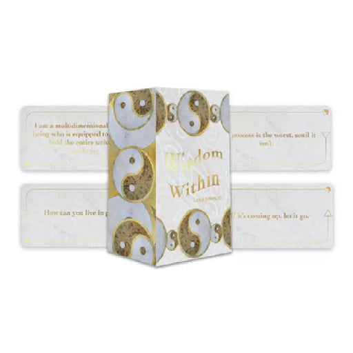 Wisdom Within: Quiet Your Mind and Journey Through to the Wisdom Within (88 Cards Printed with Gold Foil) by Leah Shoman