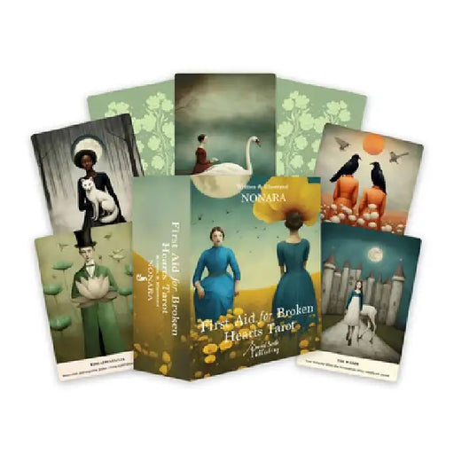 First Aid for Broken Hearts Tarot: Compassionate Insight for Solace and Guidance Through Healing (78 Full-Color Cards and 98-Page Full-Color Guidebook by Nonara