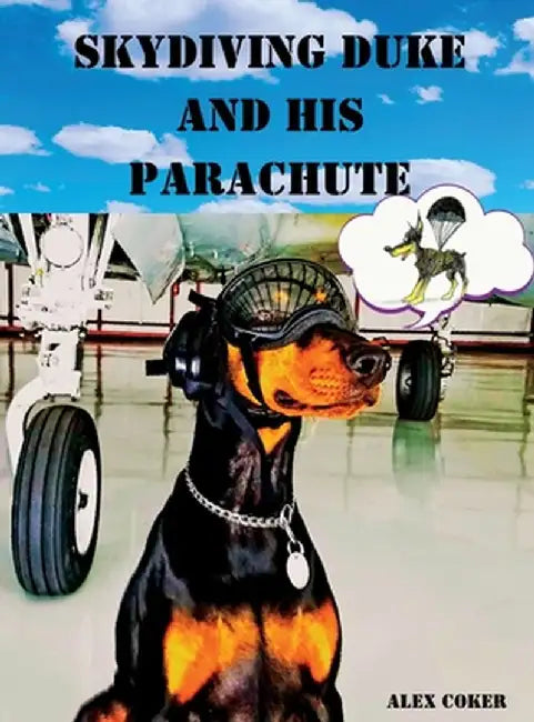 Skydiving Duke and his Parachute by Alex Coker