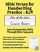 Bible Verses for Handwriting Practice - KJV: Fear of the Lord Cursive Edition by Good And Right Publishing