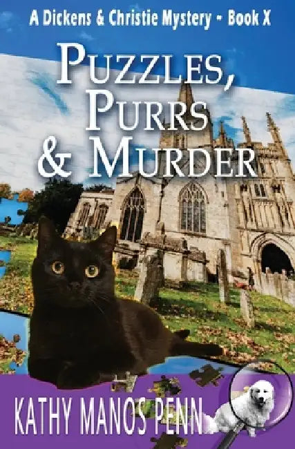 Puzzles, Purrs & Murder: A Cozy English Animal Mystery by Kathy Manos Penn