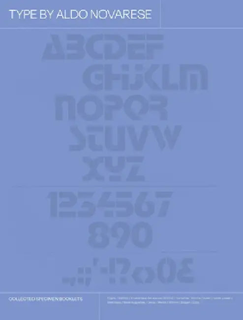 Type by Aldo Novarese: Collected Specimen Booklets by Aldo Novarese