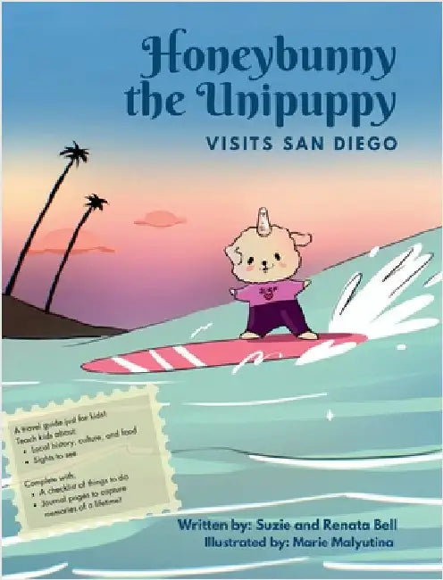 Honeybunny the Unipuppy Visits San Diego by Bell, Renata