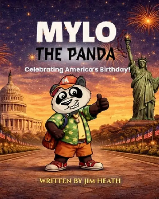 Mylo the Panda, Celebrating America's Birthday by Jim Heath