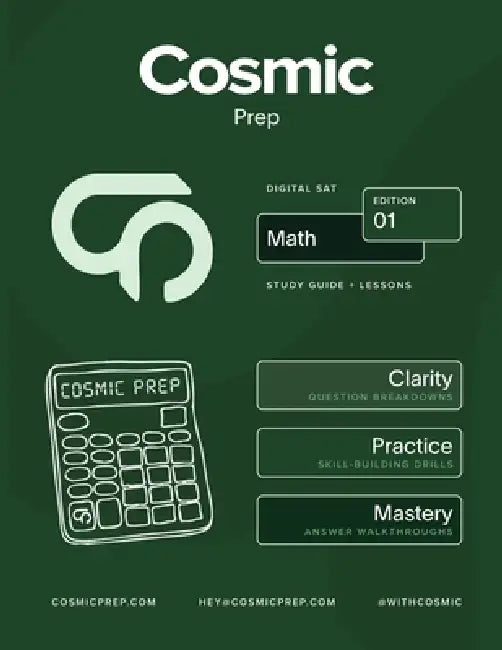 Cosmic Prep Digital SAT Math Study Guide by Douglas S. Kovel