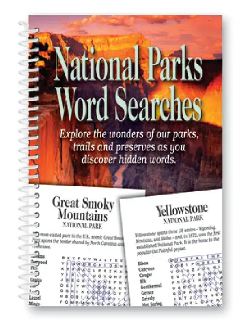 National Parks Word Searches by Product Concept Editors