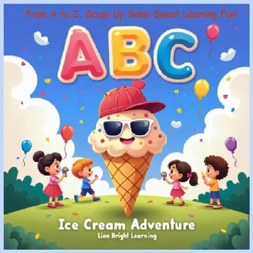 ABC Ice Cream Adventure: From A to Z, Scoop Up Some Sweet Learning Fun! by Lionbright Learning