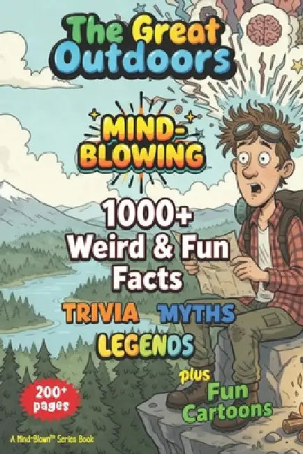 1000+ MIND-BLOWING Weird Fun Facts, Myths, Legends, Stories: GREAT OUTDOORS - 200+ Pages of WOW! + Fun Illustrations by Mind Blown