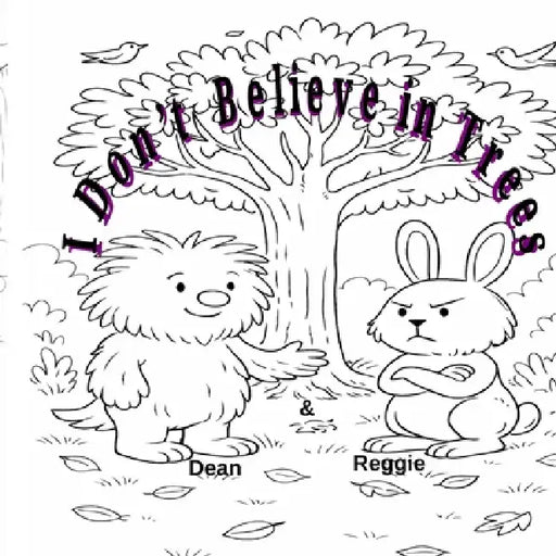 I Don't Believe in Trees coloring book by Dawn