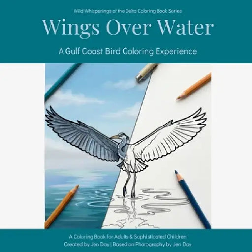 Wings Over Water: A Gulf Coast Bird Coloring Experience by Jen Day