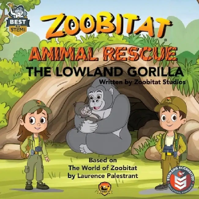 Zoobitat Animal Rescue: The Lowland Gorilla: A STEM Accredited Animal and Nature Adventure for Early Readers by Zoobitat Studios