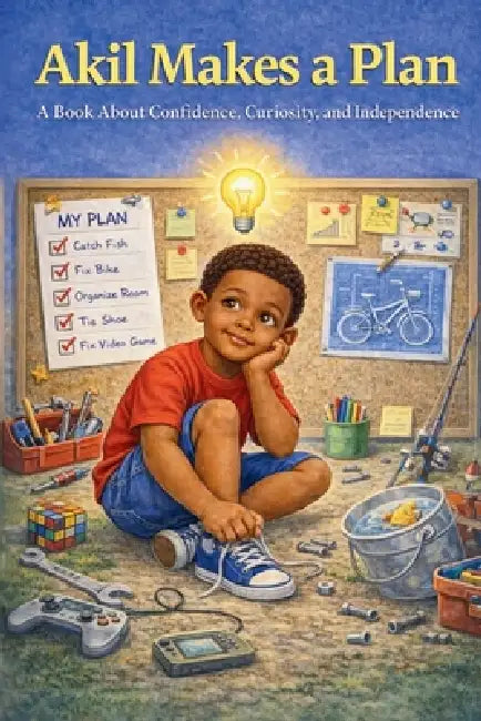 Akil Makes a Plan: A Book About Confidence, Curiosity, and Independence by Terolyn Stamps