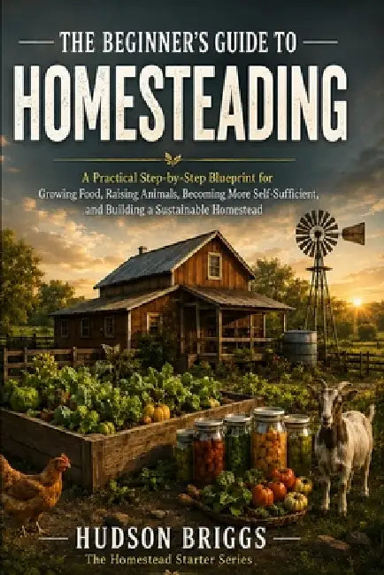 The Beginner's Guide to Homesteading: A Practical Step-by-Step Blueprint for Growing Food, Raising Animals, Becoming More Self-Sufficient, and Buildin by Hudson Briggs