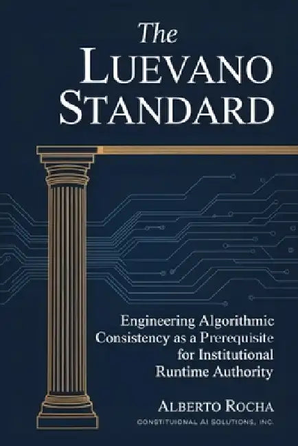 The Luevano Standard: Engineering Algorithmic Consistency as a Prerequisite for Institutional Runtime Authority by Alberto Rocha