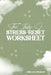 The Lady J StressReset Worksheet by Shela D. Charlot