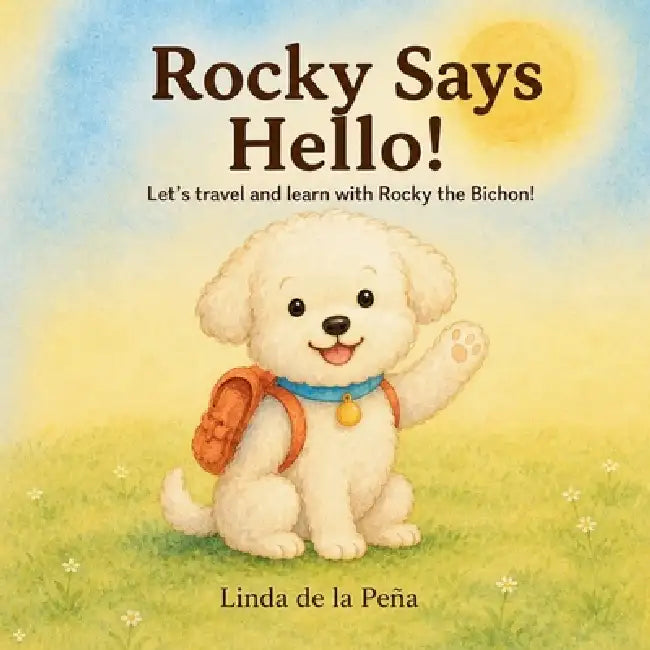 Rocky Says Hello!: Let's Travel and Learn with Rocky the Bichon - A Bilingual English & Spanish Adventure for Toddlers and Early Learners by Linda de la Pena