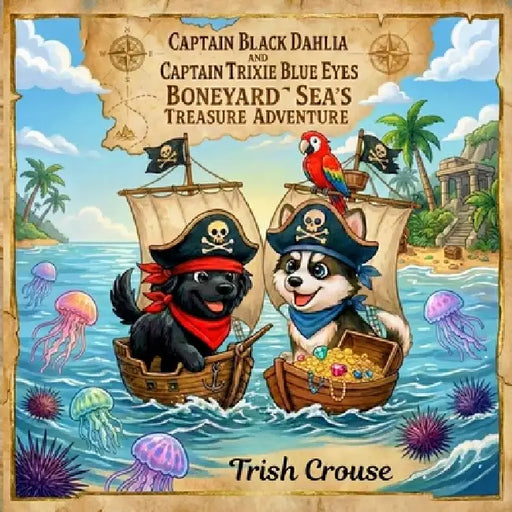 Captain Black Dahlia and Captain Trixie Blue Eyes Boneyard Sea's Treasure Adventure by Trish Crouse