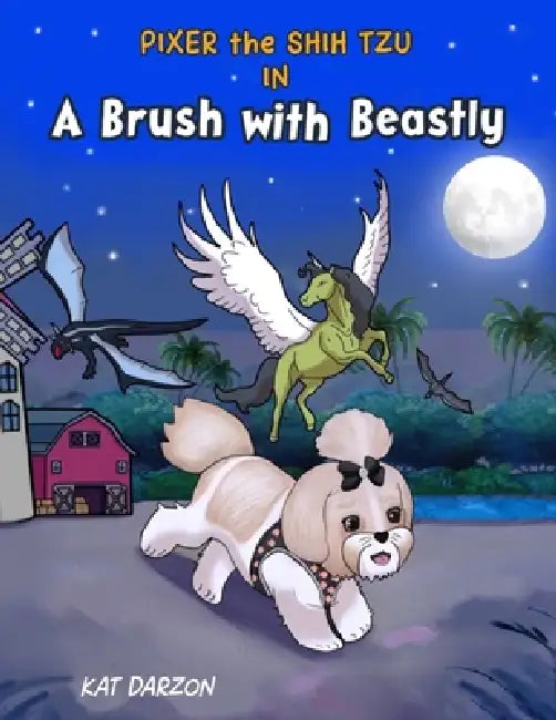 Pixer the Shih Tzu in a Brush With Beastly by Kat Darzon